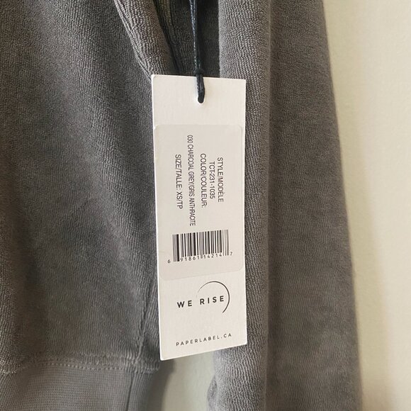 NWT Paper Label 100% Cotton Sasha Sweatshirt Charcoal Grey - Picture 5 of 13